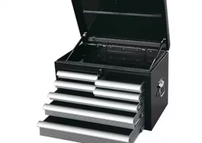7 Drawer Industrial Tool Chest – Black / Silver – 660 x 405 x 455mm