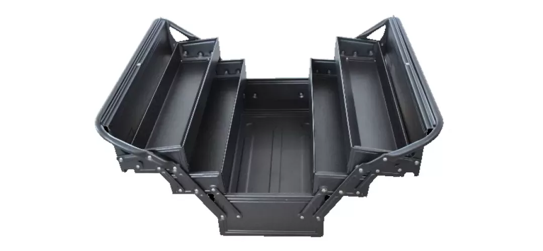 18″ Professional Cantilever Tool Box – Black – 465 x 220 x 240mm