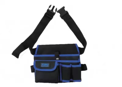 28*22*15cm Heavy Duty Electricians’ Tool Pouch with Big Pockets – Blue / Black