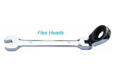 72T Mirror Polish Finished Flex-Head Ratchet Combination Spanners